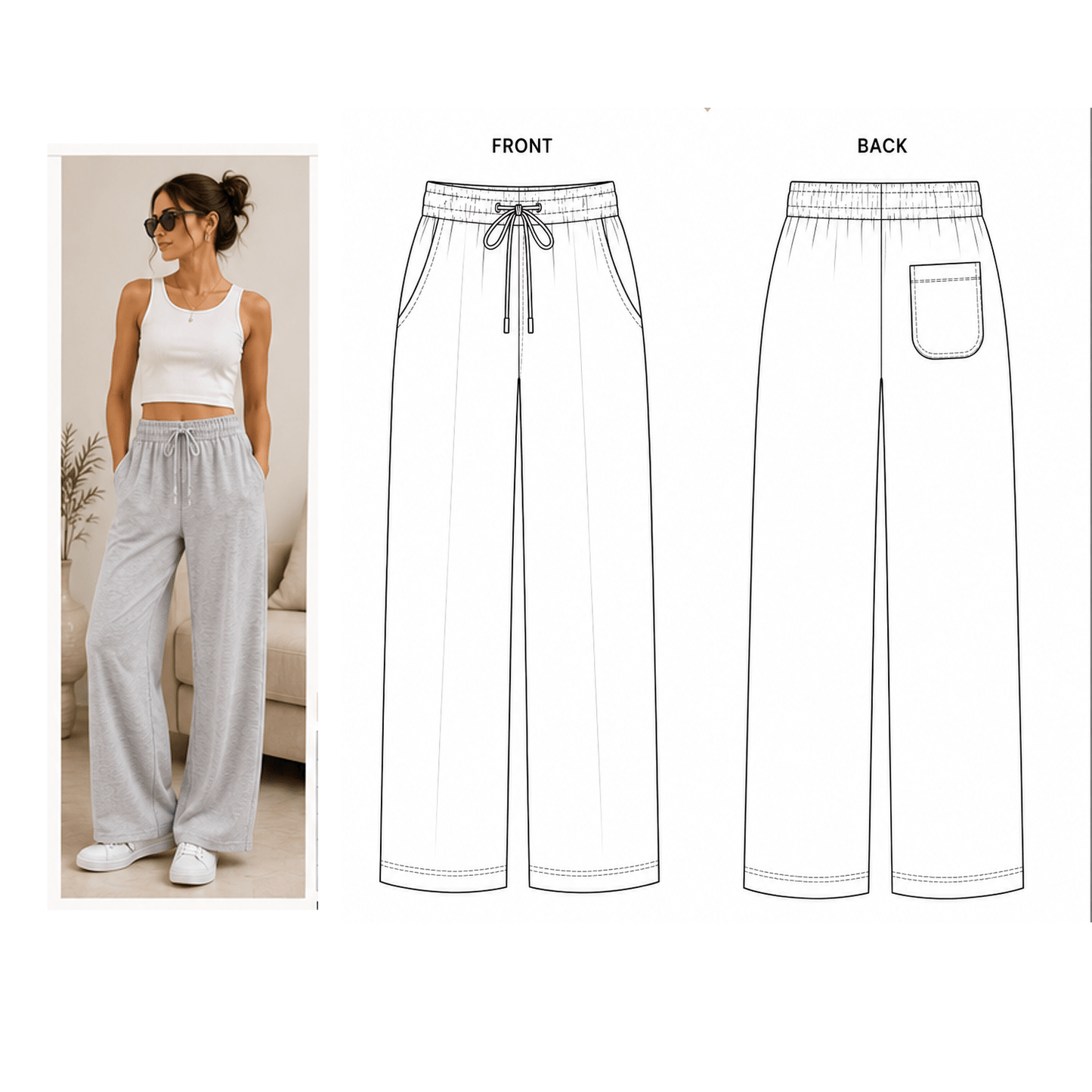 Lounge Pants Design Pattern