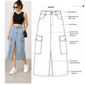 Denim Skirt Sewing Pattern PDF | A-Line Mini to Midi | Instant Download | Sizes XS–5XL