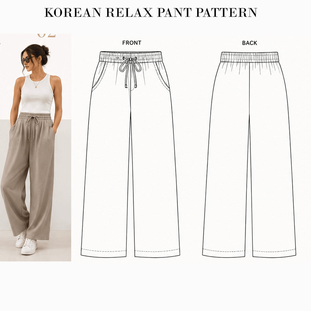 Pant Pattern Bundle — 10 Designs | PDF Sewing Patterns | Instant Download