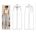 Lounge Pants Sewing Pattern PDF | Relaxed Straight Leg | Instant Download | Sizes XS–5XL