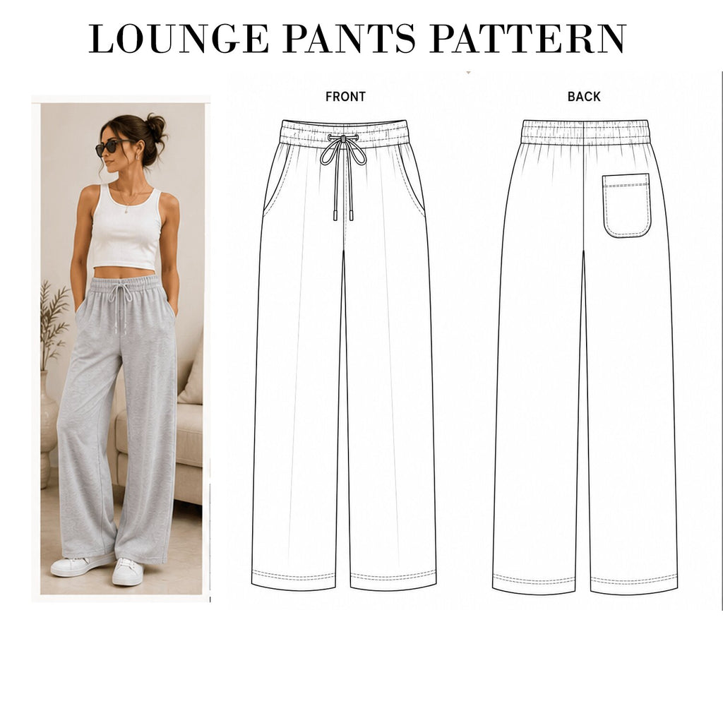 Pant Pattern Bundle — 10 Designs | PDF Sewing Patterns | Instant Download