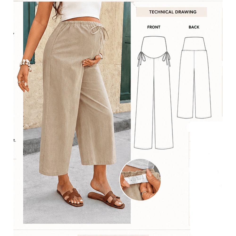 Maternity Pants Sewing Pattern PDF Instant Download