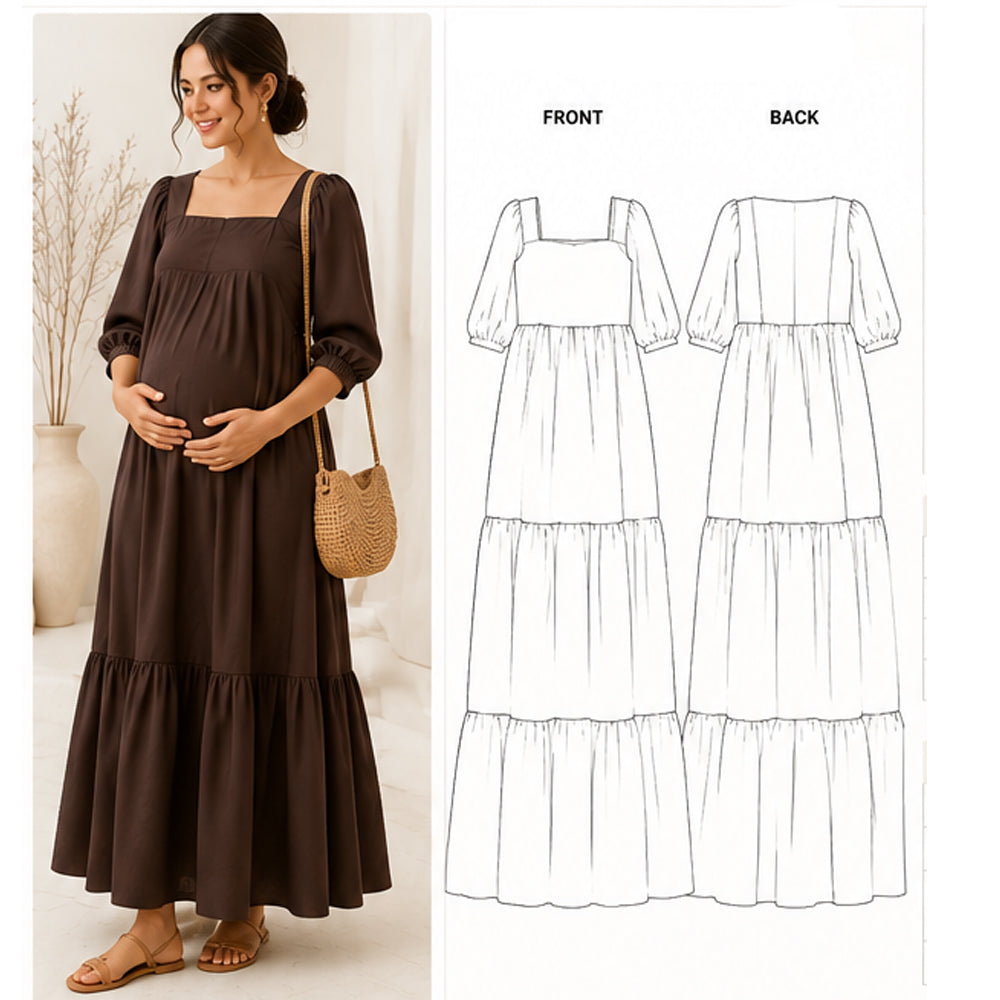 maternity dress sewing pattern How to Modify Patterns for Use Version A has  sleeves Simplicity Pattern 7645 Maternity Wardrobe