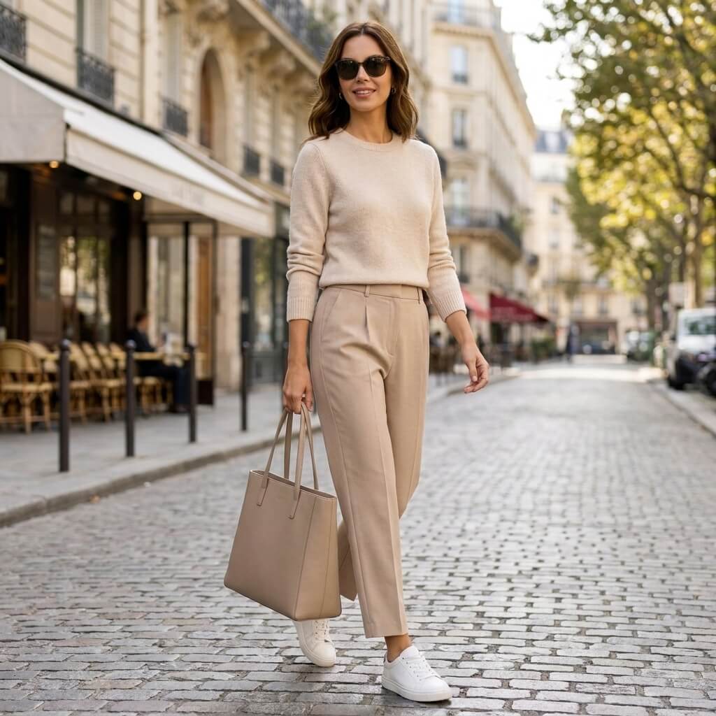 Tailored Office Trousers Sewing Pattern PDF | High Waist Pleated | Instant Download | Sizes XS–5XL
