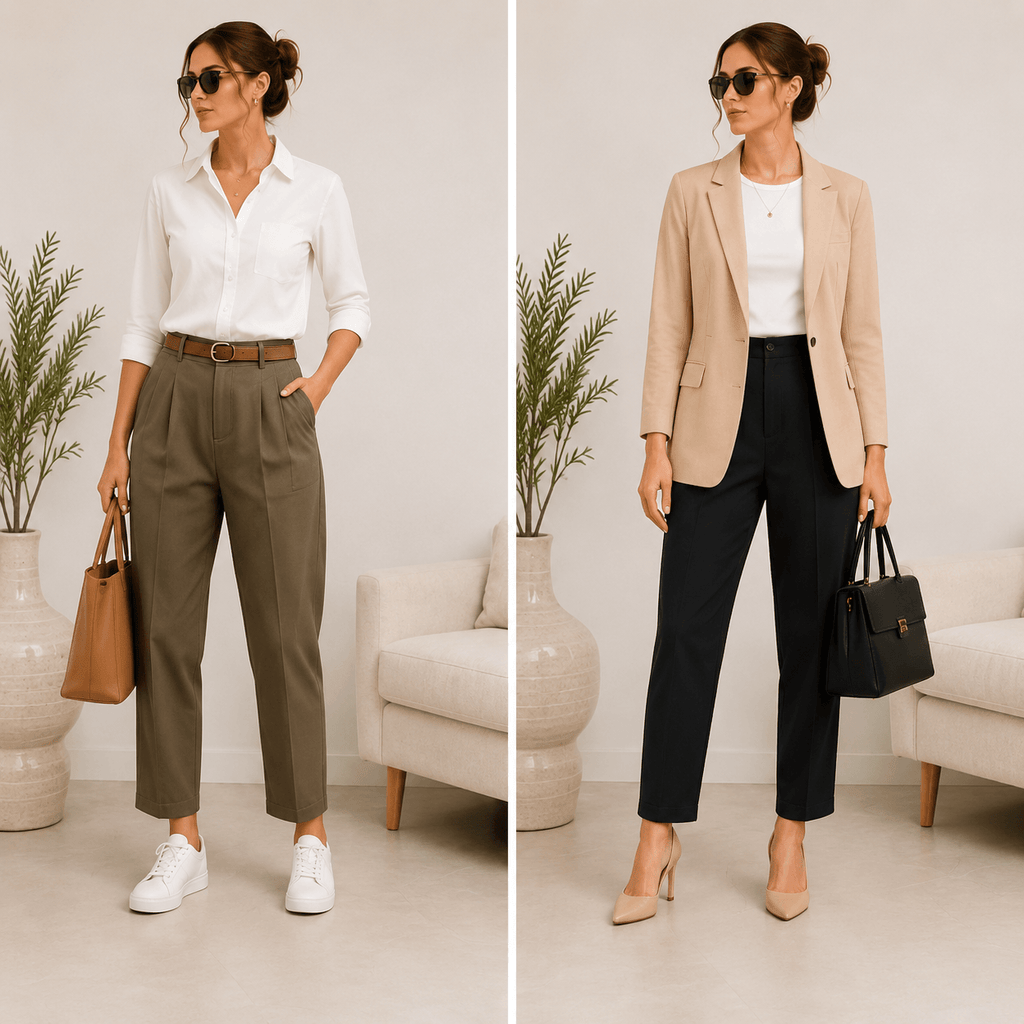 Tapered Pants Sewing Pattern PDF | High Rise Slim Leg | Instant Download | Sizes XS–5XL