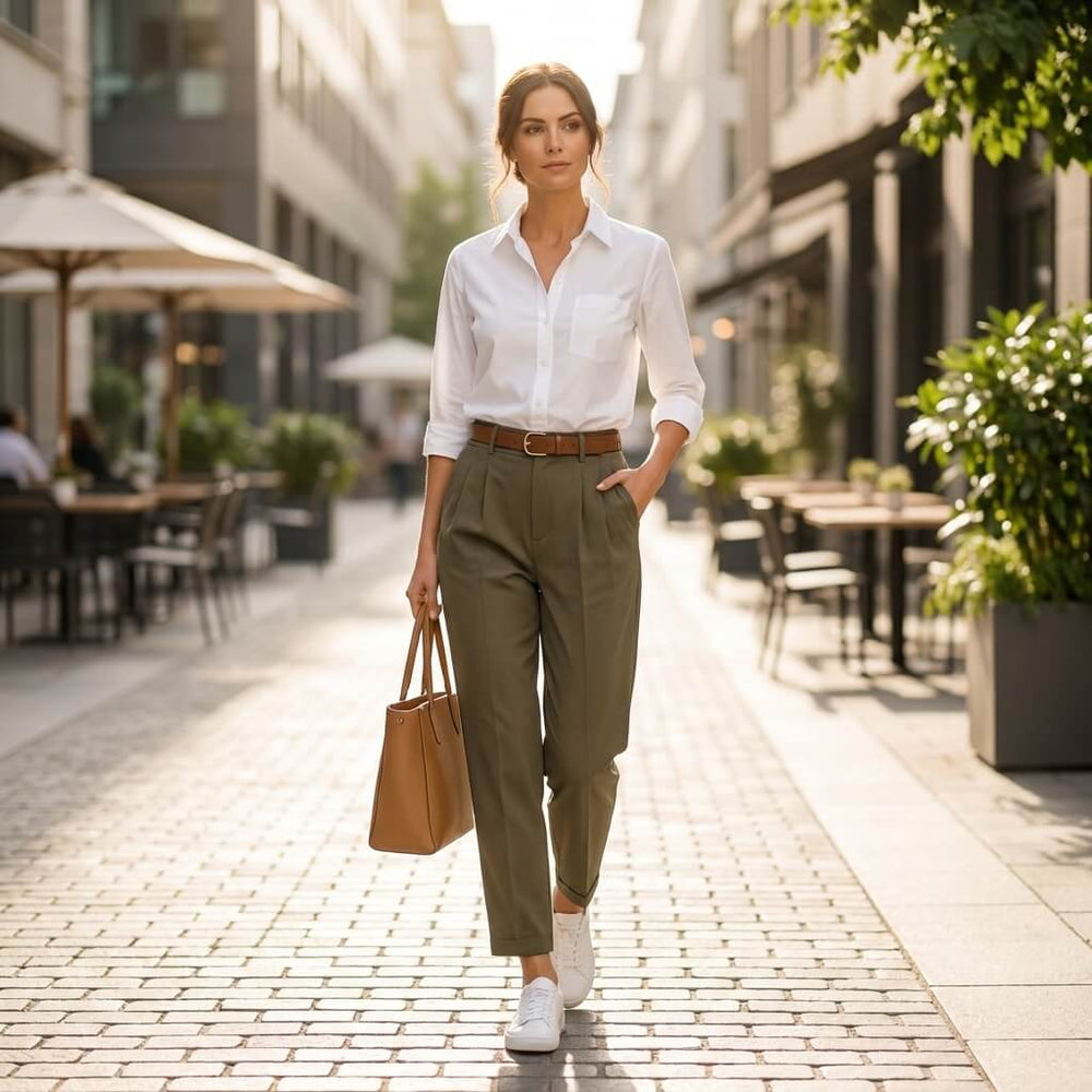 Tapered Pants Sewing Pattern PDF | High Rise Slim Leg | Instant Download | Sizes XS–5XL