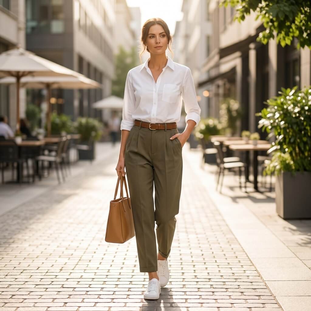 Tapered Pants Sewing Pattern PDF | High Rise Slim Leg | Instant Download | Sizes XS–5XL