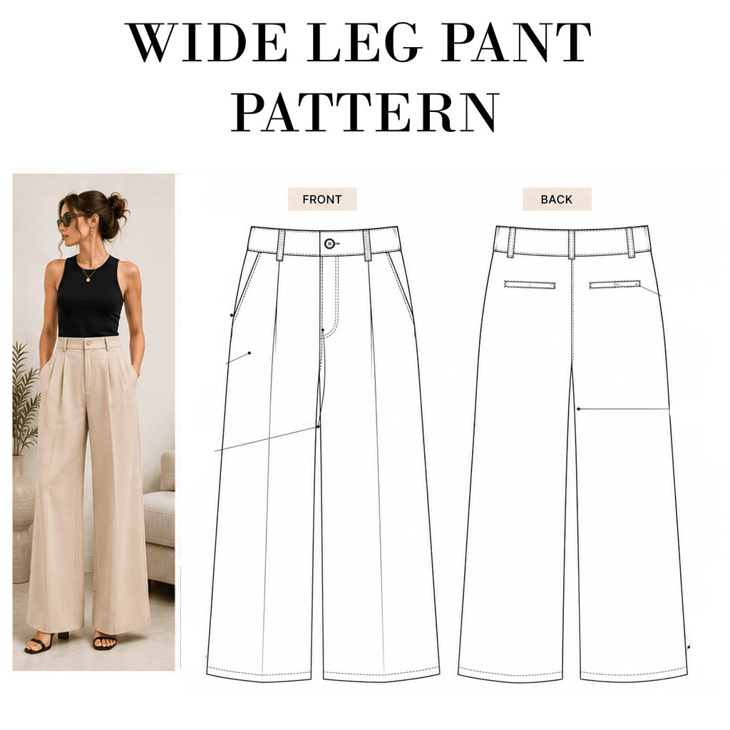 Pant Pattern Bundle — 10 Designs | PDF Sewing Patterns | Instant Download