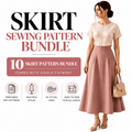 Skirt Pattern Bundle — 10 Designs | PDF Sewing Patterns | Instant Download | Sizes XS–5XL